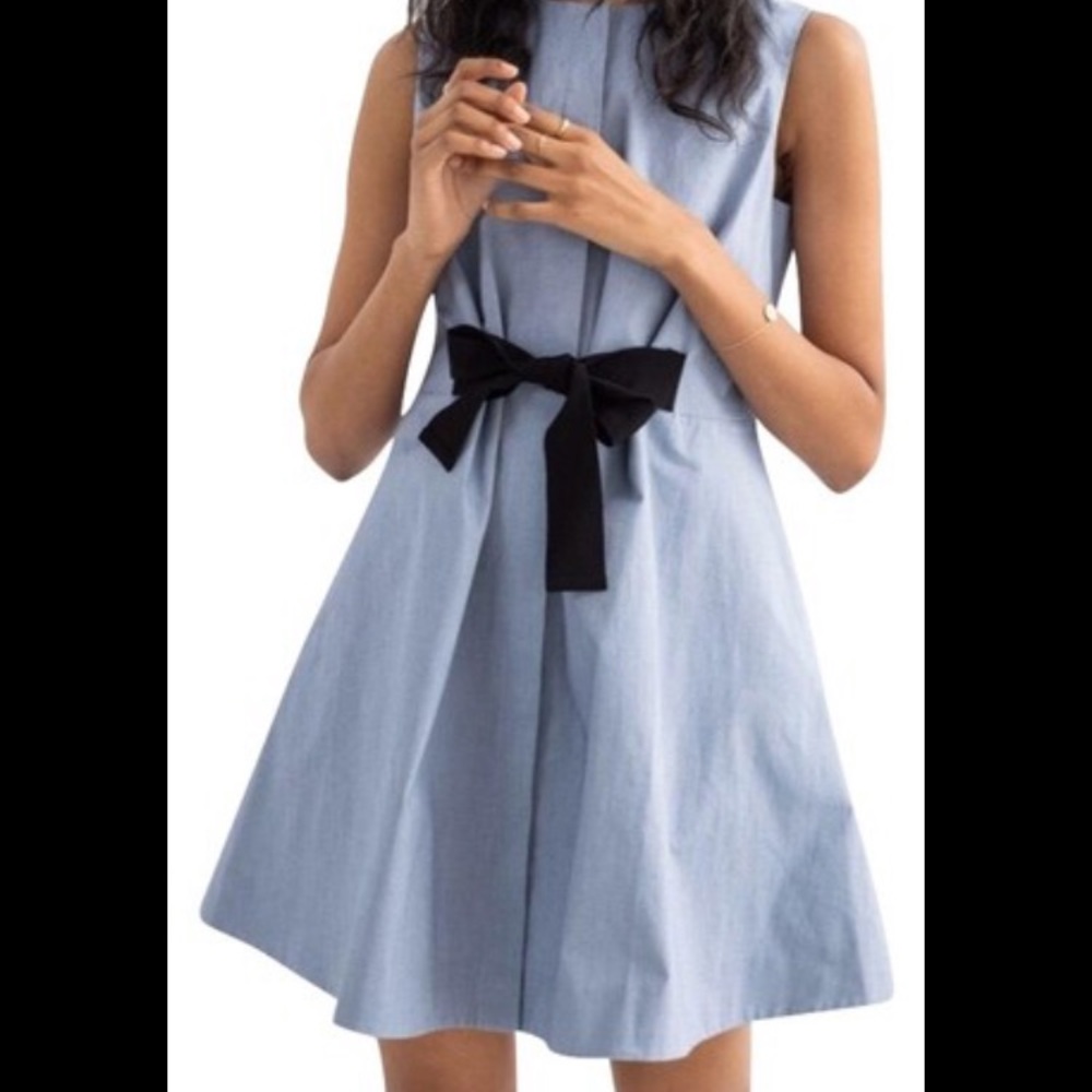 And Other Stories tie front dress